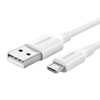 KABEL USB DO MICRO USB UGREEN  US289QC 3.0 2.4A 1M (BIAŁY)