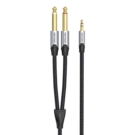 KABEL AUDIO MINI JACK 3.5MM DO 2X JACK 6.35MM MĘSKI VENTION BARHL 10M
