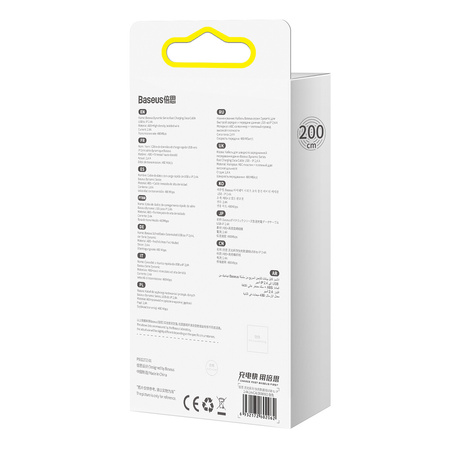 Kabel BASEUS Dynamic USB-A-Lightning 2m (biały)