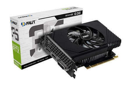 PALIT KARTA GRAFICZNA GEFORCE RTX 3050 STORMX 6GB GDDR6 96BIT DVI/DP/HDMI