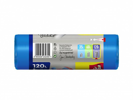 WORKI JAN NIEZBĘDNY EASY-PACK NIEBIESKIE 120L 15 SZT