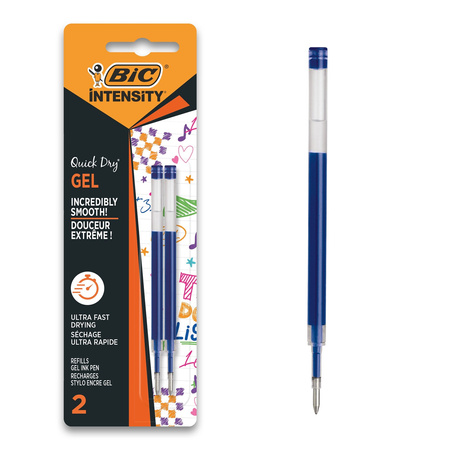 WKŁAD ŻELOWY BIC INTENSITY QUICK DRY 967378 NIEBIESKI 2SZT