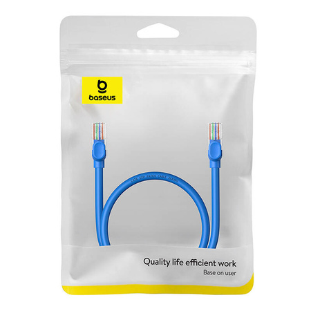 KABEL SIECIOWY BASEUS ETHERNET RJ45, CAT.6, 0,5M (NIEBIESKI)