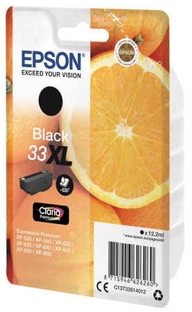 TUSZ ORYGINALNY EPSON T3351 C13T33514012 CZARNY 12,2 ML