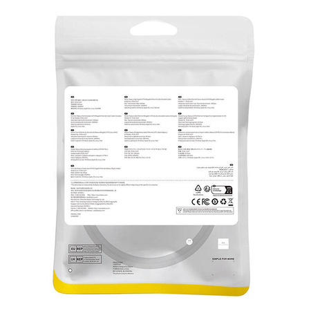 KABEL SIECIOWY W OPLOCIE KAT. 8 BASEUS ETHERNET RJ45, 40GBPS, 0,5M (CZARNY)