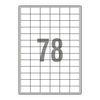 ETYKIETY SAMOPRZYLEPNE 33X22MM EMERSON 004 QCT BIAŁE 100ARK*78SZT