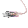 KABEL SZYBKO ŁADUJĄCY BASEUS USB-C DO LIGHTNING EXPLORER SERIES 1M, 20W (RÓŻOWY)