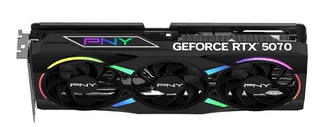 PNY Karta graficzna GeForce RTX5070 OC ARGB 3F 12GB 192-bit 672GB/s