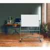 TABLICA SUCHOŚCIERALNA MAGNETYCZNA 100X200CM BIAŁA  MEMOBE OBROTOWA RAMA ALUMINIOWA