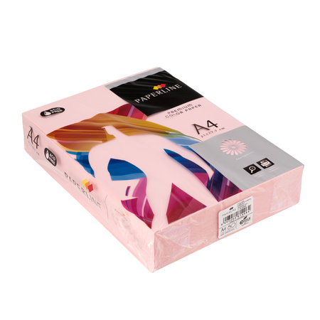 PAPIER KSERO KOLOR A4 PAPERLINE JASNY RÓŻOWY 80G 500 ARK
