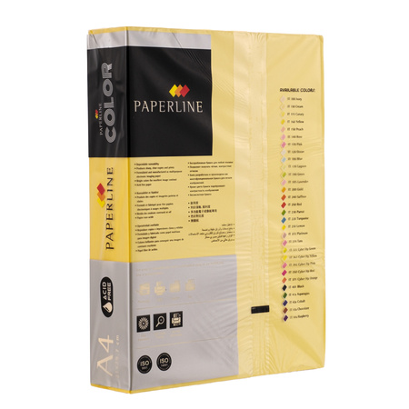 PAPIER KSERO KOLOR A4 PAPERLINE ŻÓŁTY 80G 500 ARK