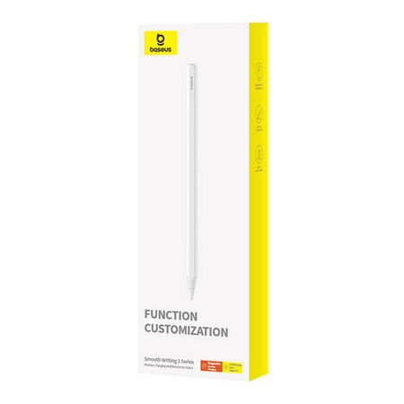 AKTYWNY, MULTIFUNKCJONALNY RYSIK BASEUS SMOOTH WRITING SERIES Z ŁADOWANIEM BEZPRZEWODOWYM (BIAŁY)