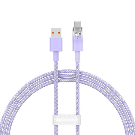 KABEL SZYBKIEGO ŁADOWANIA BASEUS USB DO USB-C 6A,1M (FIOLETOWY)