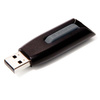 VERBATIM USB FLASH DISK, USB 3.0, 32GB, V3, STORE N GO, CZARNY, 49173, USB A, Z WYSUWANYM ZŁĄCZEM