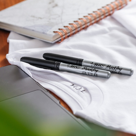 MARKER DO TKANIN BIC MARKING TEXTILE 933872 CZARNY 0.9MM BLISTER