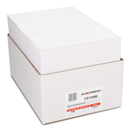 PAPIER KOMPUTEROWY 210 12'' EMERSON BIAŁY 1+0 2000 SKŁADEK