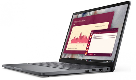 DELL LAPTOP DELL PRO 14 PC14250 W11P C7 150U/16GB/512GB CL25/FGRPR/FHD IR CAM&MIC/WLAN+BT|14.0 FHD+|BCKLKB/3C/65W/3YPS MAGNETITE COLOR, TEXTURED FINIS