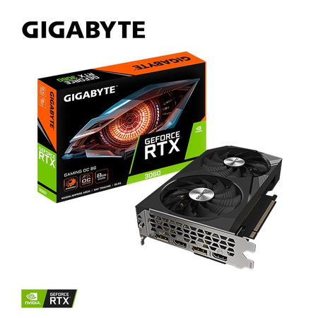 GIGABYTE KARTA GRAFICZNA GEFORCE RTX 3060 GAMING OC 8GB GDDR6 128BIT 2DP/2HDMI