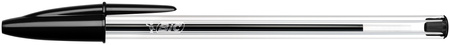 Długopis BIC CRISTAL 847897 czarny 1.0mm przezroczysta obudowa