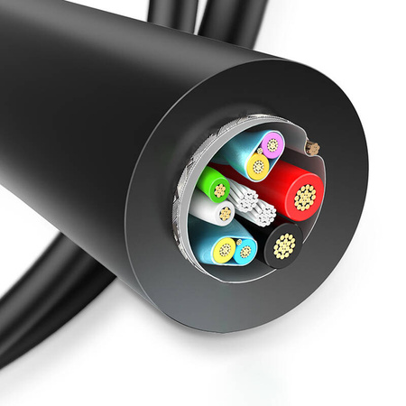 Kabel UGREEN US184 USB-A-USB-C 1m (czarny)