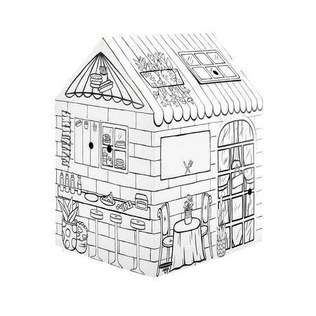 ZESTAW 5 X DOMEK DO KOLOROWANIA FELLOWES 100053827 + 1 X AUTOBUS DO KOLOROWANIA FELLOWES 100130976