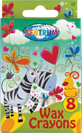 KREDKI ŚWIECOWE CENTRUM GIRAFFE 80594 MIX*8