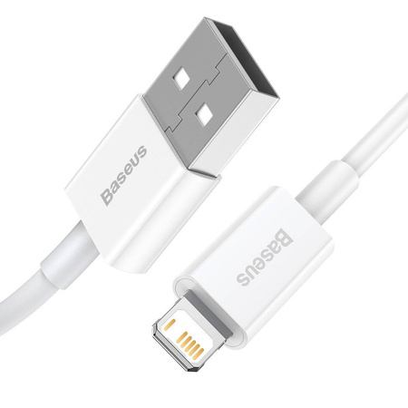 KABEL USB DO LIGHTNING BASEUS SUPERIOR SERIES, 2.4A, 2M (BIAŁY)