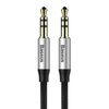 Kabel audio mini jack 3,5mm AUX Baseus Yiven 1m (czarno-srebrny)