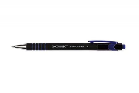 DŁUGOPIS AUTOMATYCZNY Q-CONNECT LAMBDA NIEBIESKI 0.7MM