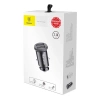 Ładowarka samochodowa BASEUS Grain 3.1A 5V 2x USB (czarna)