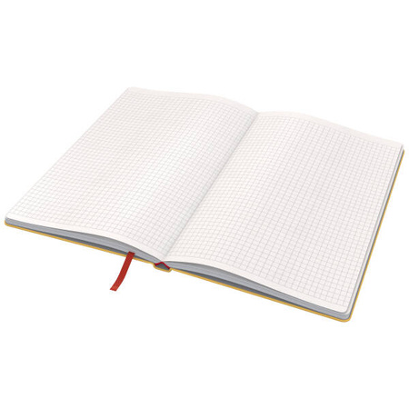 NOTATNIK A5 LEITZ COSY SOFT TOUCH 44540019 CIEPŁY ŻÓŁTY W KRATKĘ TWARDA OPRAWA 96 KARTEK