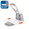 DZIURKACZ RAPID SUPREME HDC150/2 SREBRNY, POMARAŃCZOWY 150 KARTEK 2 OTW. 80 MM