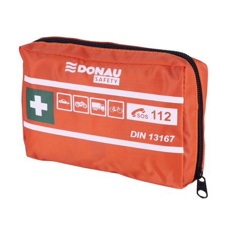APTECZKA SAMOCHODOWA DONAU SAFETY POMARAŃCZOWA SASZETKA Z TKANINY WODOODPORNEJ