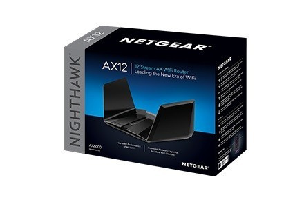 NETGEAR ROUTER NIGHTHAWK AX12 AX6000 12-STREAM 5 LAN 1 WAN 2 USB