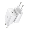ŁADOWARKA SIECIOWA BASEUS SPEED MINI QUICK CHARGER, USB-C, PD, 3A, 20W (BIAŁA)