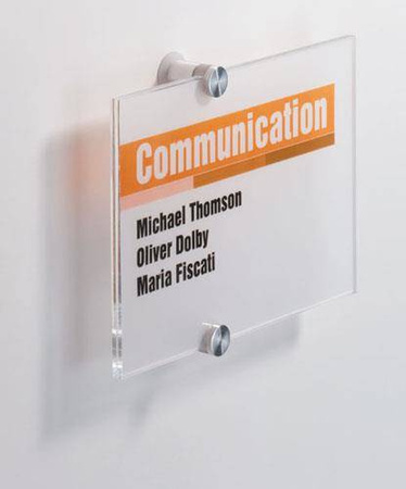 TABLICZKA INFORMACYJNA 210X148MM DURABLE CRYSTAL SIGN 482319 AKRYLOWA