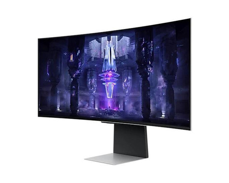 SAMSUNG MONITOR 34 CALE LS34BG850SUXEN OLED 3440X1440 ULTRAWQHD 21:9 1XMICROHDMI/1XMINIDP/2XUSB-C (65W) 0,1MS ZAKRZYWIONY WIFI/BT HAS 175HZ SMART GAMI