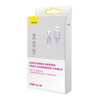 KABEL SZYBKO ŁADUJĄCY BASEUS USB-A DO LIGHTNING EXPLORER SERIES 2M, 2.4A (FIOLETOWY)