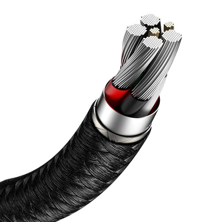 Kabel USB do USB-C Baseus Cafule, 66W, 1m (czarny)