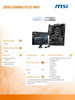 MSI PŁYTA GŁÓWNA Z890 GAMING PLUS WIFI S1851 4DDR5 ATX