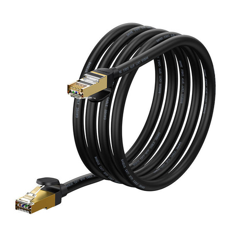 KABEL SIECIOWY BASEUS ETHERNET RJ45, 10GBPS, 2M (CZARNY)