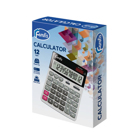 KALKULATOR 195X155X22MM FOROFIS CHECK&CORRECT 91597 SOLARNE + BATERIA AA
