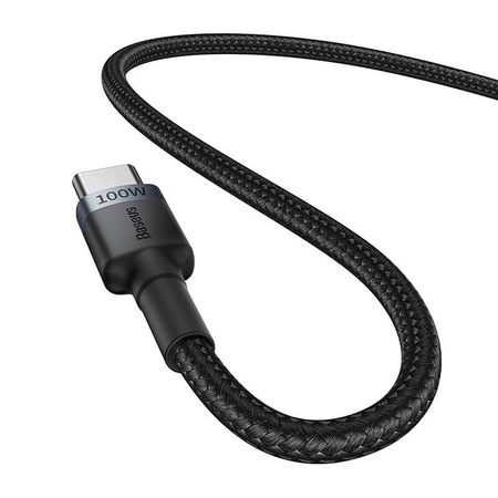 KABEL BASEUS CAFULE USB-C DO USB-C 100W,2M, 2SZT (CZERWONO-CZARNY, SZARO-CZARNY)