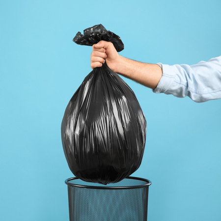 WORKI NA ŚMIECI LDPE CZARNE 60L 50SZT