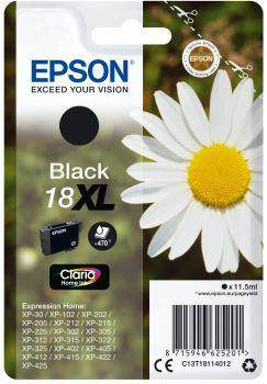 TUSZ ORYGINALNY EPSON T1811 C13T18114012 CZARNY 11,5 ML