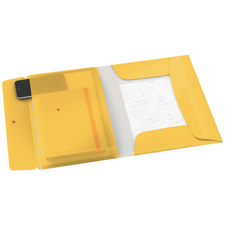 TECZKA Z GUMKĄ A4 LEITZ COSY 46190019 CIEPŁY ŻÓŁTY PP