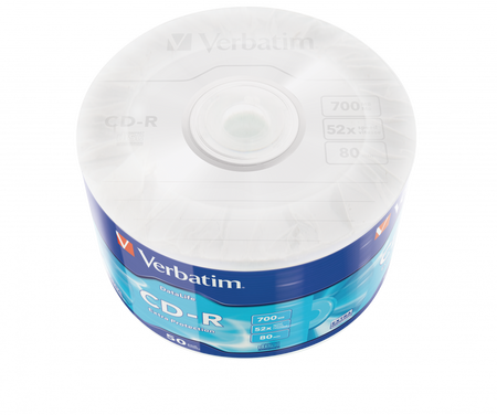 PŁYTA CD-R 700MB 52X VERBATIM DATALIFE 43787 SPINDLE 50 SZT.