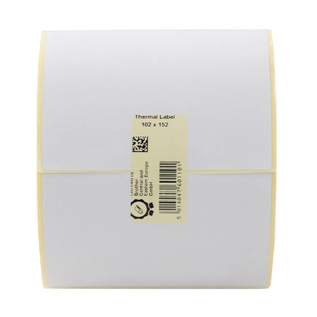 BROTHER ETYKIETY DO NADRUKU TERMICZNEGO 102MM X 152MM, BIAŁA, 550 SZT., LDE1E152102127P, DRUKARKI Z SERII TD