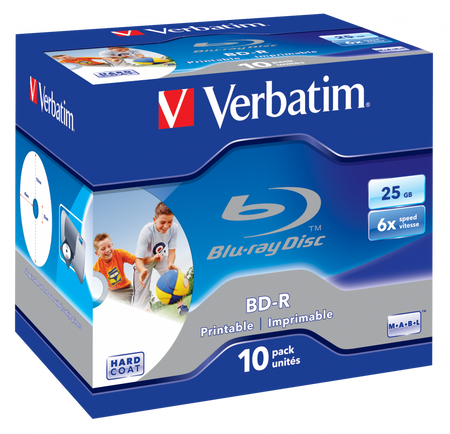 PŁYTA BD-R 25GB 6X VERBATIM 43713 JEWEL 10 SZT.