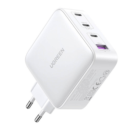ŁADOWARKA SIECIOWA UGREEN 15337 NEXODE, 3XUSB-C, USB-A 3.0, PD3.0, QC4.0, GAN, 100W (BIAŁA)
